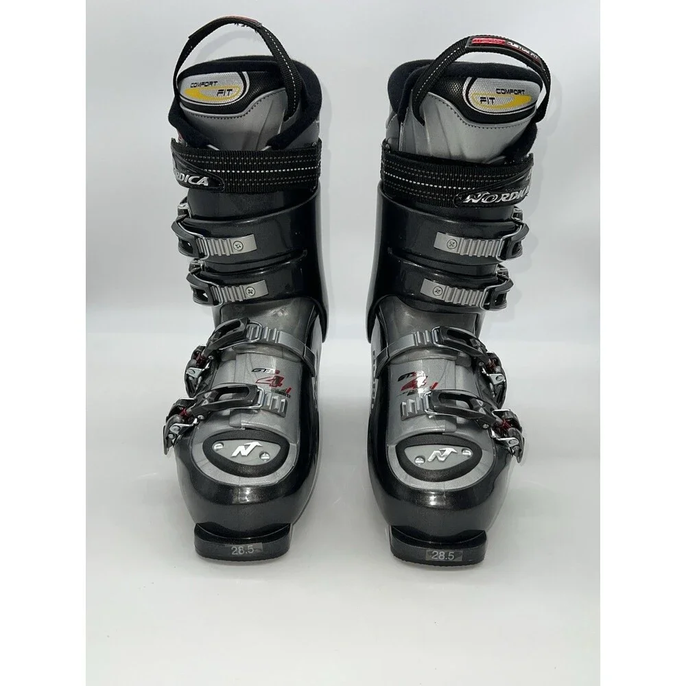 Nordica GTS 4 Ski Boots Men's Mondo 28.5 -325 mm US SIZE 10.5 Dark Gray/Red